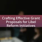 Crafting Effective Grant Proposals for Libel Reform Initiatives