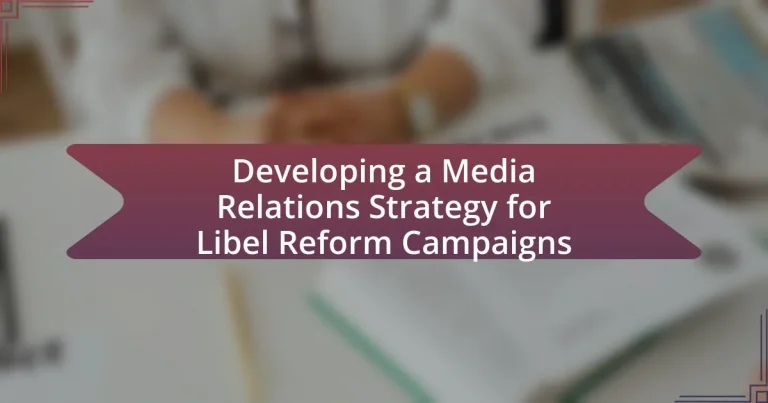 Developing a Media Relations Strategy for Libel Reform Campaigns