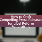 How to Craft Compelling Press Releases for Libel Reform Fundraising
