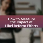 How to Measure the Impact of Libel Reform Efforts