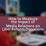 How to Measure the Impact of Media Relations on Libel Reform Donations