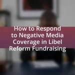 How to Respond to Negative Media Coverage in Libel Reform Fundraising