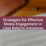 Strategies for Effective Media Engagement in Libel Reform Initiatives