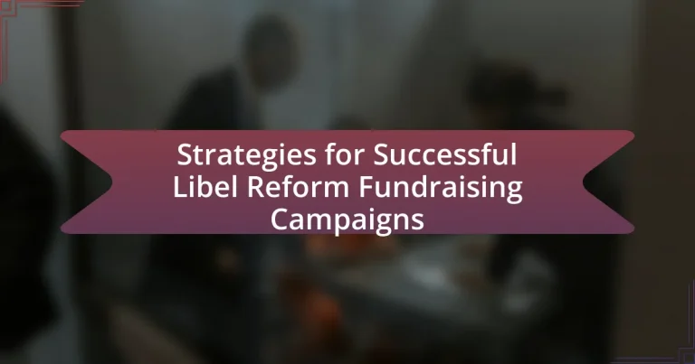 Strategies for Successful Libel Reform Fundraising Campaigns