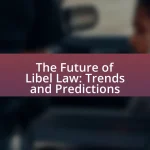 The Future of Libel Law: Trends and Predictions