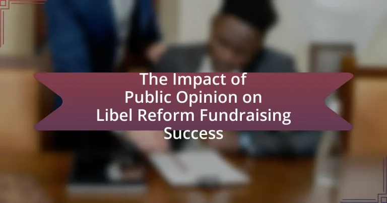 The Impact of Public Opinion on Libel Reform Fundraising Success
