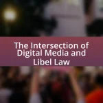 The Intersection of Digital Media and Libel Law