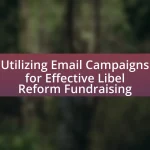 Utilizing Email Campaigns for Effective Libel Reform Fundraising