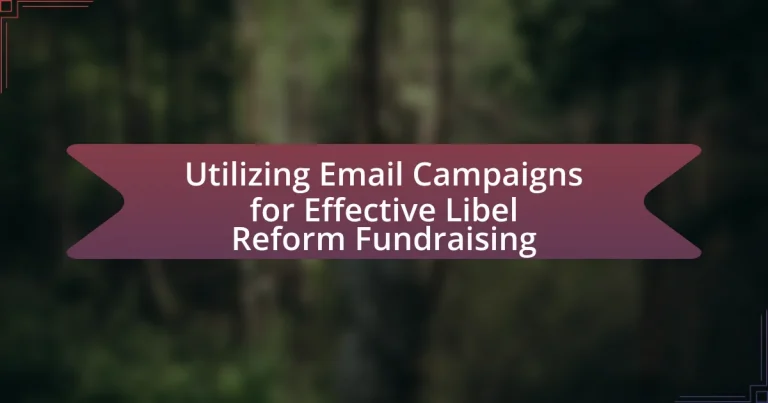 Utilizing Email Campaigns for Effective Libel Reform Fundraising