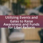 Utilizing Events and Galas to Raise Awareness and Funds for Libel Reform