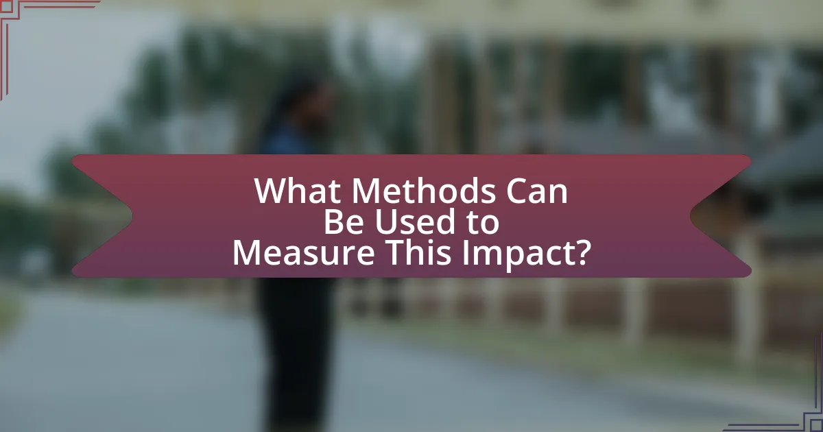 What Methods Can Be Used to Measure This Impact?