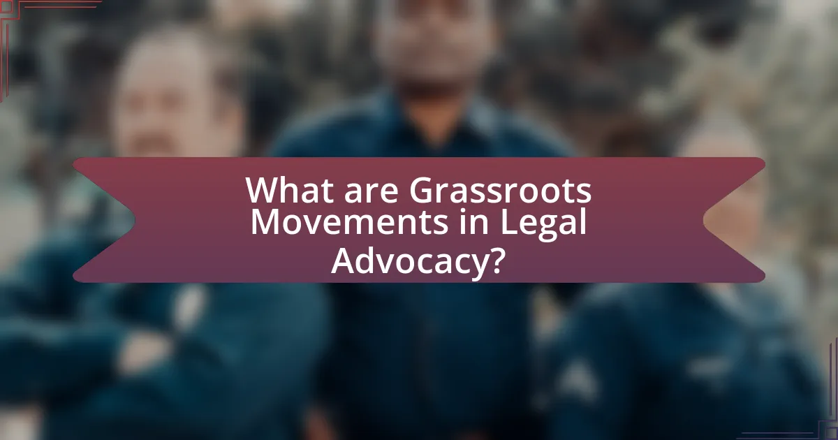 What are Grassroots Movements in Legal Advocacy?