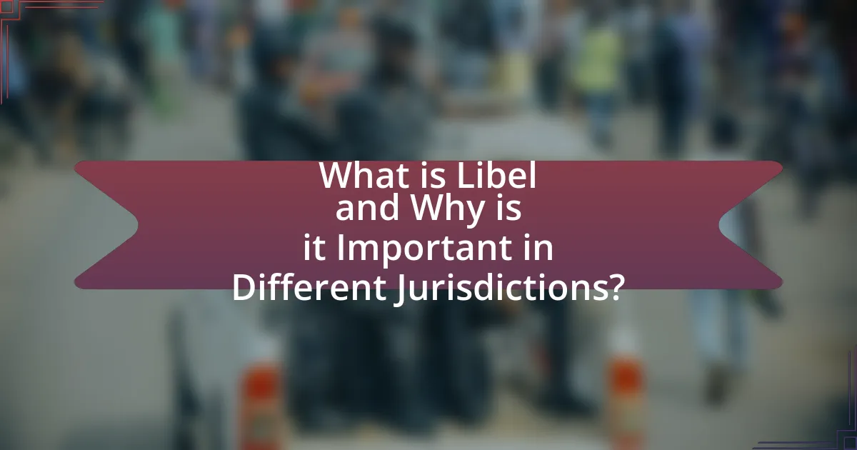 What is Libel and Why is it Important in Different Jurisdictions?