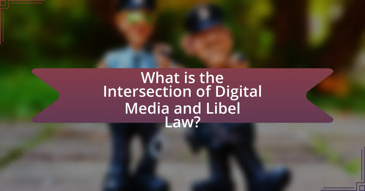 What is the Intersection of Digital Media and Libel Law?